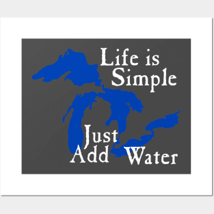 Life is simple Posters and Art